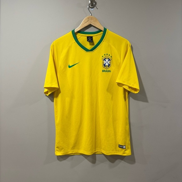 BRAZIL Brasil 2014 Home Football Soccer Jersey - Picture 1 of 7